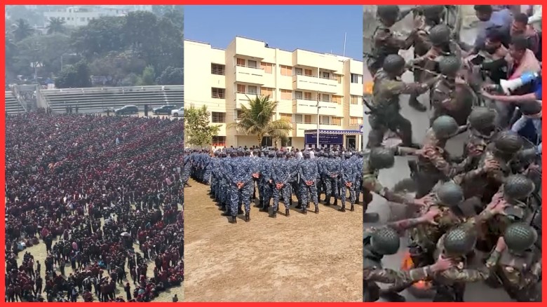 জাতীয় নির্বাচন ঘিরে প্রস্তুত আইনশৃঙ্খলা বাহিনী, চলছে মহড়া ও 