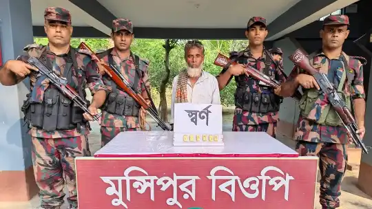 চুয়াডাঙ্গার দামুড়হুদার মুন্সিপুর সীমান্তে অভিযান চালিয়ে ছয়টি