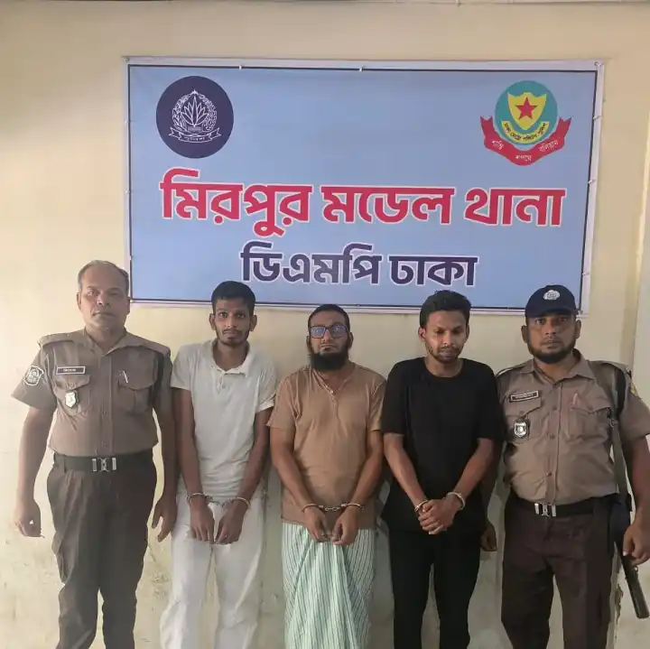 মিরপুরে ঝুট ব্যবসা ও প্লট দখলের অভিযোগে আটক তিন