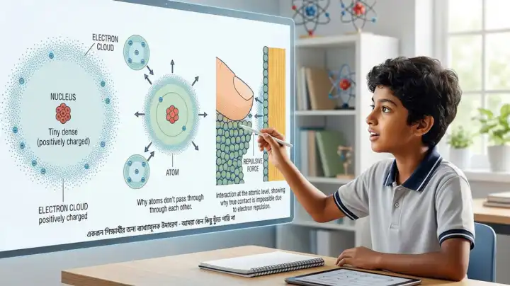 রাদারফোর্ডের পরমাণু মডেল ও ছোঁয়ার অদ্ভুত রহস্য